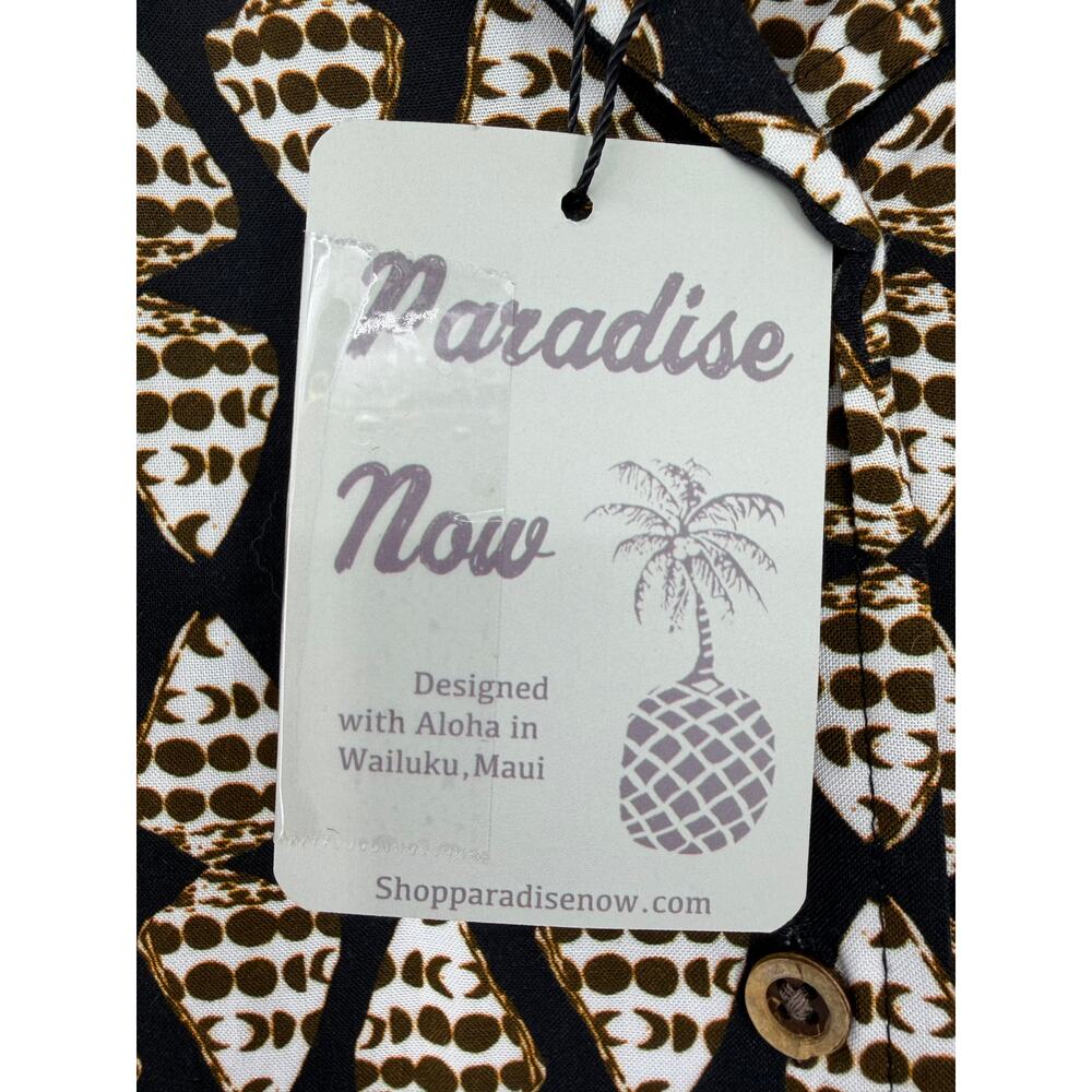 Paradise Now Womens Hawaiian Dress Waiehu Size S
Black Seashells Pockets Beach - Picture 4 of 13